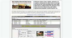 Desktop Screenshot of miscaballos.enbaires.com